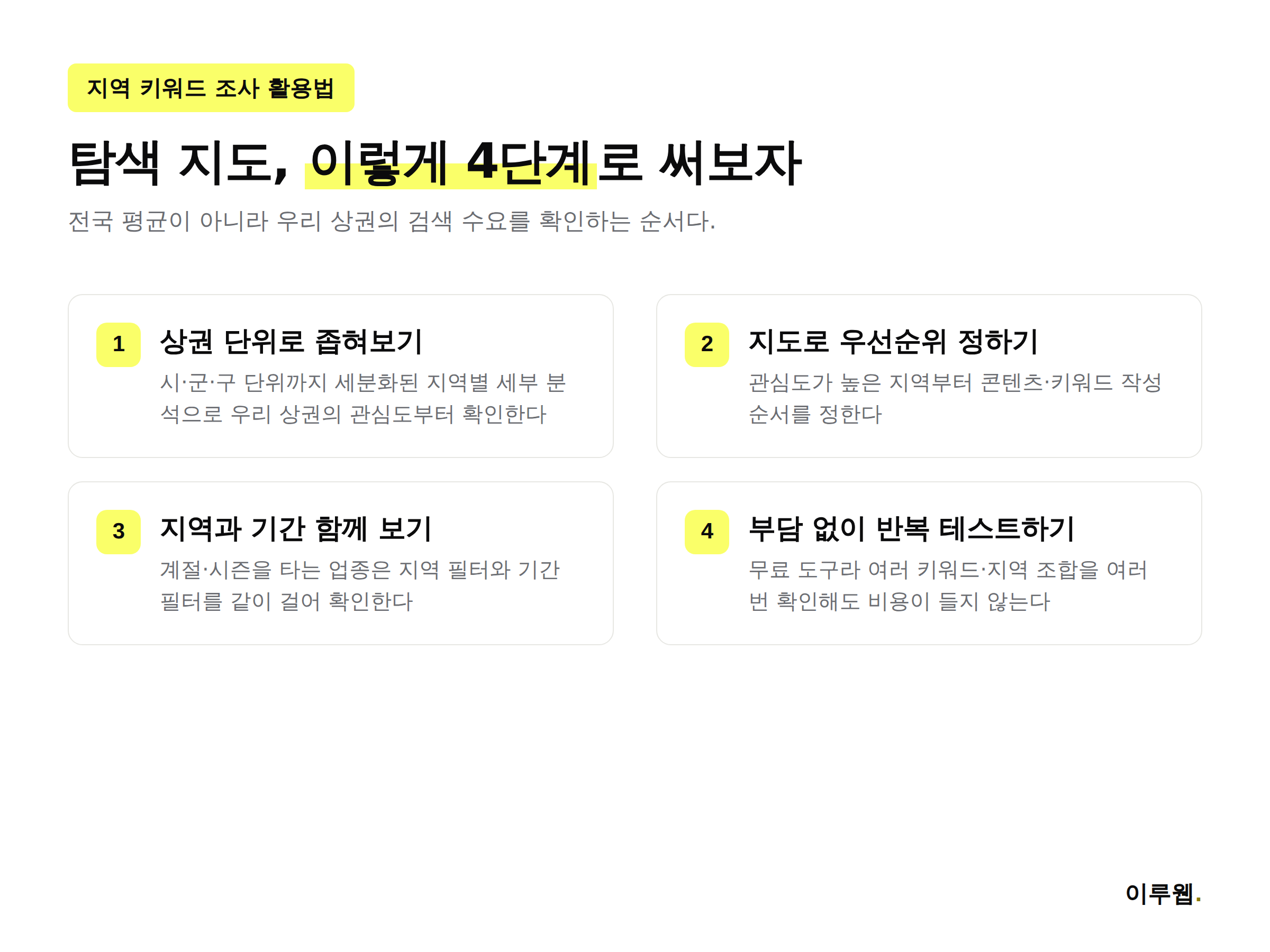 구글 트렌드 탐색 지도 신기능 활용 체크리스트
